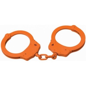 CTS-Thompson - OS Handschellen groß Kette 1003CORANGE Carbonstahl Orange